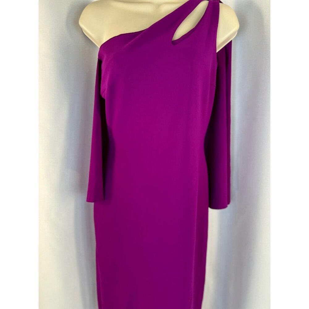 Chiara Boni La Petite Robe Purple Back Drape Gown $995 - Picture 5 of 15